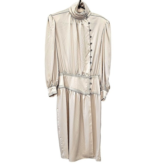 Nolan Miller Dynasty Collection for Neiman Marcus 80s Midi Dress Size 8 - Picture 1 of 12